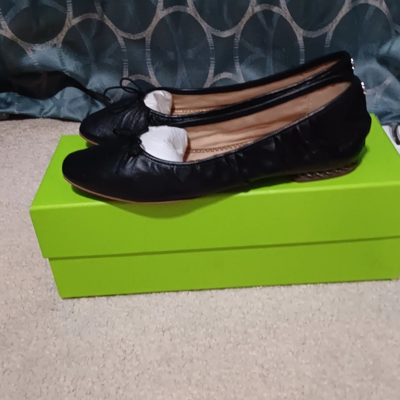 Sam Edelman Meg Black Leather flats - Picture 2 of 4